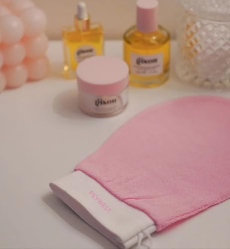 Banyo Lifi, Vücut Temizleme Kesesi, Yumuşak Peeling Eldiveni, Pembe