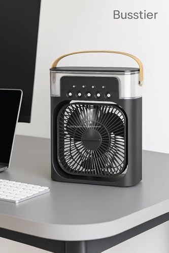 Soğuk Buharlı Masaüstü Sulu Vantilatör Mini Hava Soğutucu Fan Su Hazneli Taşınabilir Kişisel Klima Sessiz USB Ofis Ev Oda Kullanımına Uygun