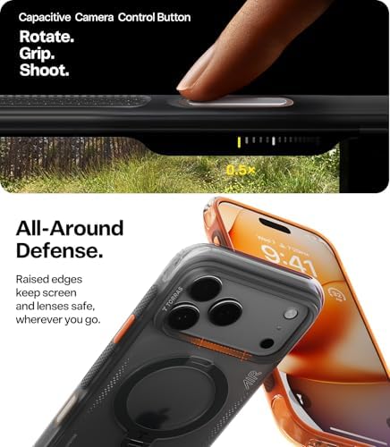 Ostand Q3 Air Telefon için 17 Pro Max Kılıf Koruma Kapağı 17,5 cm Siyah