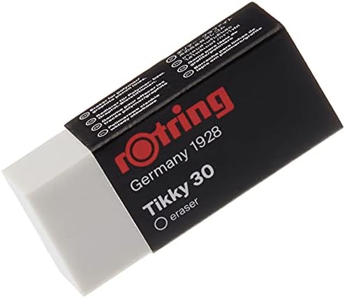 rotring Tikky30 Kurşun Kalem Silgisi, Orta Boy, Beyaz 3lü paket