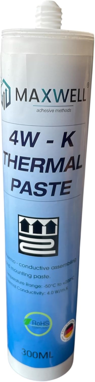 MAXWELL 4W-K Thermal Paste/Termal Macun, ROHS Onaylı, Kartuş Ambalaj, 300ml (500gr)