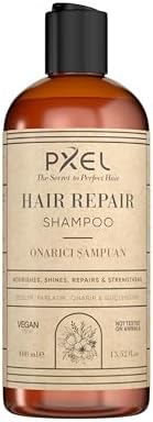 Alternative view of PXEL Saç Onarıcı Şampuan 400 ML – Bitkisel Özler ve Amino Asit Kompleksi ile Yıpranmış Saçların Onarılmasına Yardımcı – Yıpranmış Saçlar için Günlük Kullanıma Uygun – Vegan Formül