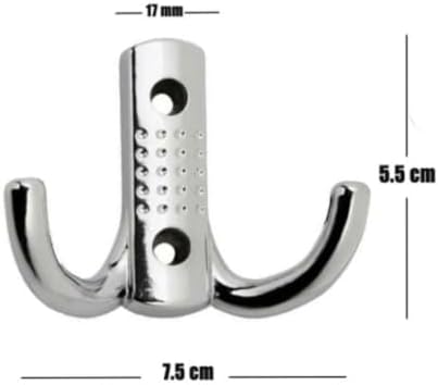 Alternative view of Askı Vestiyer Duvar Dolap Elbise Askısı Krom Metal Mobilya 4 Adet