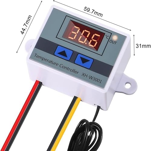 Alternative view of Dijital Termostat Kuluçka Termostatı XH-W3001 220V AC Dijital Termostat 1500W Akvaryum Termostatı