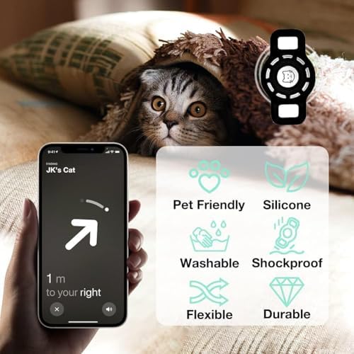 Alternative view of kedi tasması, 2 adet silikon su geçirmez kılıflı takip cihazı tutucu, ayarlanabilir emniyet tokalı zilli model, yavru kedi ve küçük köpek için koruyucu aksesuar, siyah dayanıklı set