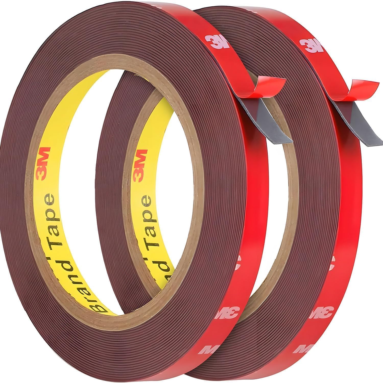Alternative view of Çift Taraflı Bant, 2 Paket Çift Taraflı Yapışkan Bant, Su Geçirmez Güçlü Yapıştırıcı Köpük Bant 3M VHB Bant ile LED Şerit Duvarlar, Otomotiv, Ev ve Ofis Dekorasyonu için