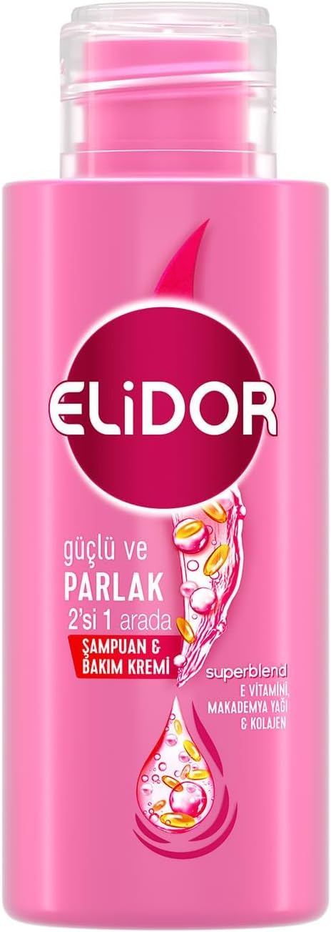 Elidor Şampuan & Bakım Kremi Güçlü ve Parlak Seyahat Boy 90 Mililitre