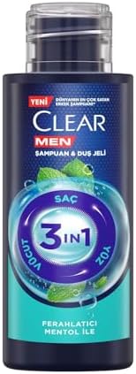 Alternative view of Clear Men Şampuan & Duş Jeli 3in1 Ferahlatıcı Mentol Seyahat Boy 90 Mililitre
