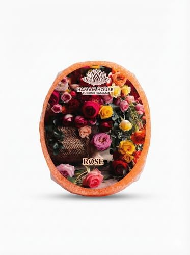 Doğal Süngerli Gül Kokulu Sabun, 140 Gram, Tüm Ciltler İçin