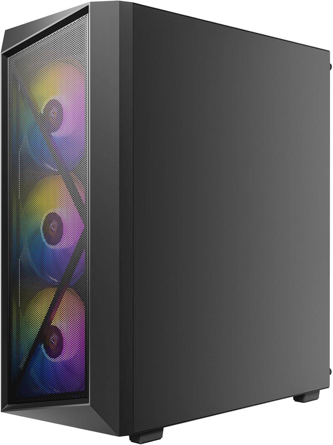 Antec AX67 ARGB, 4x120mm ARGB Fan Dahil, Temperli Cam Yan Panel, Mesh Ön Panel, 360mm Radyatör Desteği, Mid-Tower ATX Oyun Kasası, Siyah