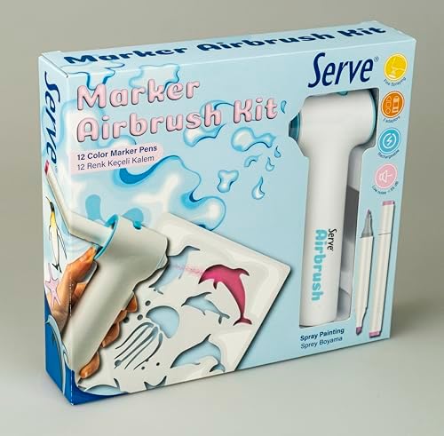 Alternative view of SERVE AIRBRUSH KIT 12 KEÇELİ KALEM İLE BİRLİKTE