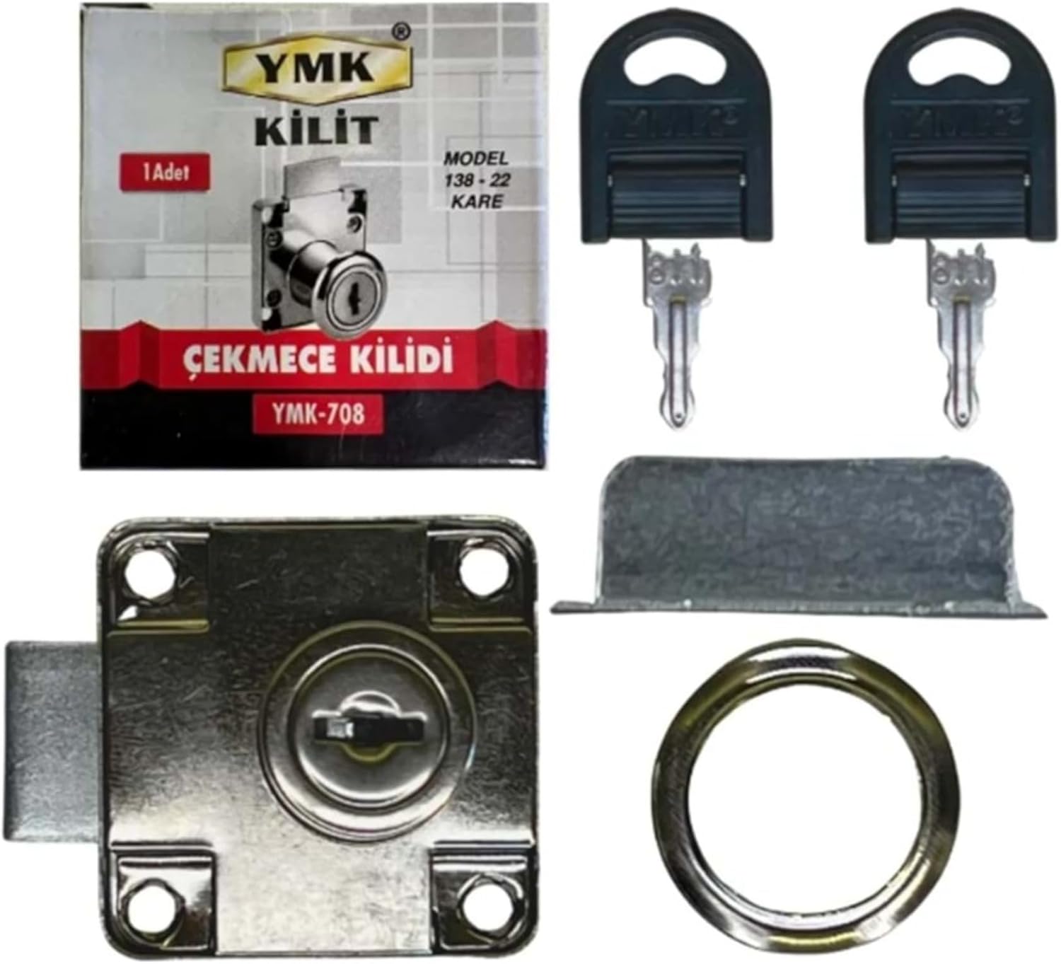 Ymk Kilit Kare Çekmece Kilit, Metal Çekmece Kilidi