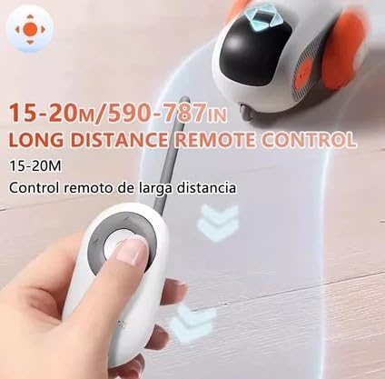 "Otomatik Kedi Oyuncağı – Akıllı Hareketli Elektronik Oyuncak, Dokunmatik Aktivasyonlu, Kuyruklu ve Işıklı, Evcil Hayvanlar için Eğlenceli Oyuncak"