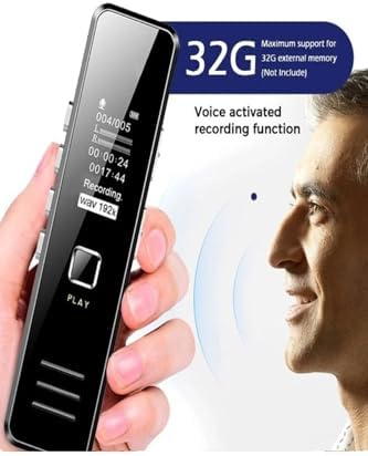 Alternative view of 32 GB Dijital Ekranlı Ses Kaydedici Kulaklıklı Mini Ses Kayıt Cihazı