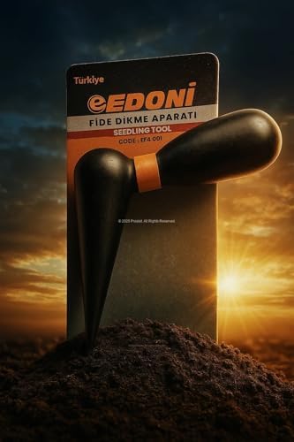 Fide Dikme ve Sökme Aparatı, Sert Plastik, Bahçe Ekim ve Söküm Aracı, Ergonomik Kulplu, Derin Kökler İçin Pratik Kullanım (27 cm)