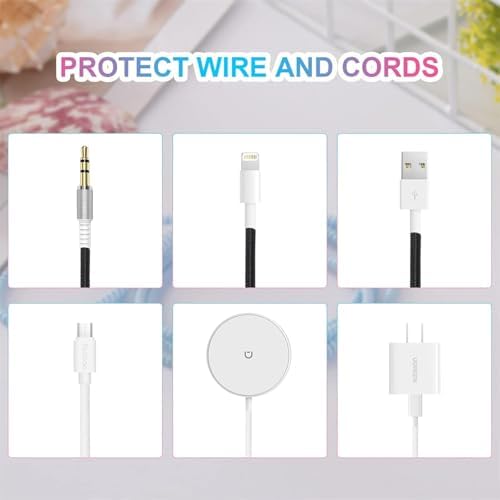 Alternative view of Spiral Kablo Koruyucu, 10 Parça Dayanıklı Kablo Kılıfı, Evcil Hayvan Hasarını Önleyen cable protector, Tüm Şarj Kabloları İçin, Esnek ve Kolay Takılan USB Kablosu Koruması, Ofis Kullanımı