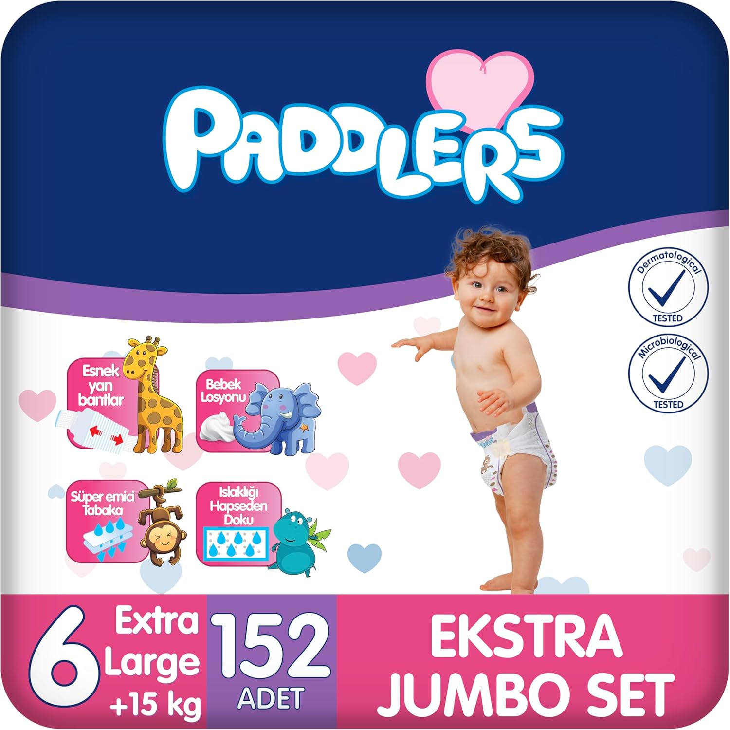 Alternative view of Bebek Bezi 6 Numara X-Large (15+ Kg) 152 Adet – Ekstra Set