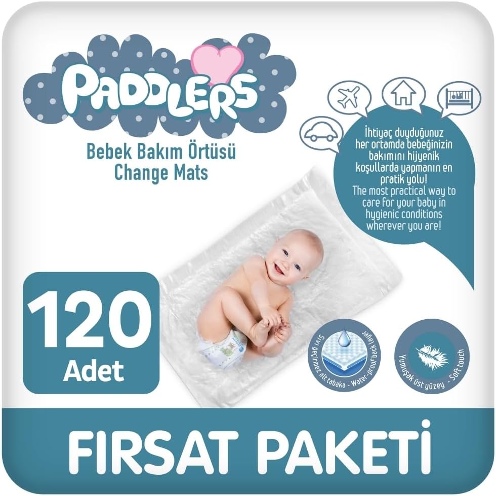 Alternative view of Bebek Bakım Örtüsü 60x60 cm – 120 Adet (12 Paket x 10’lu) Yatak Koruyucu Alt Açma Bezi