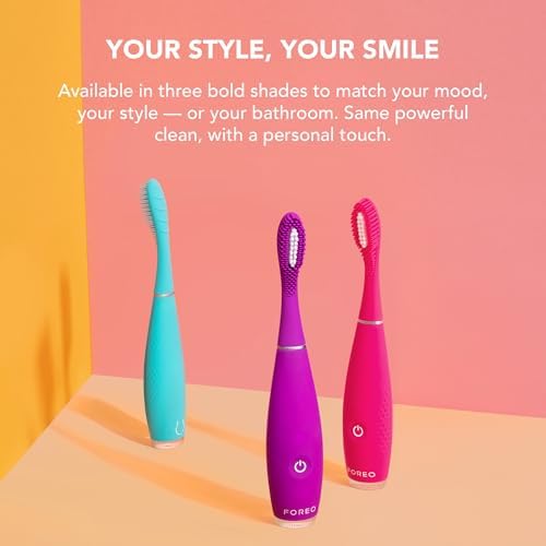 Alternative view of FOREO issa 4 Smile Elektrikli Diş Fırçası – Kompakt ve Seyahat Dostu, 4'ü 1 Arada Hibrit Fırça Başlığı, Plaklara Karşı Dayanıklı - Yabani çilek
