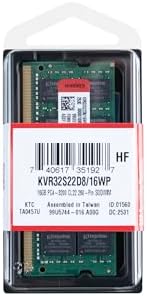 Alternative view of ValueRAM 16GB 3200MHz DDR4 NonECC CL22 SODIMM 1.2V KVR32S22D8/16WP Dizüstü Bilgisayar Belleği