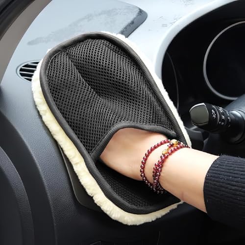 Mikrofiber Yün Araba Yıkama Eldiveni – Tiftiksiz, Çizilmez, Ergonomik ve Yumuşak Temizlik Eldiveni | EVINTO