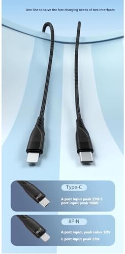 Alternative view of 4in1 20V 5A PD 100W Type-C Hızlı Şarj Kablo, 9V 3A 27W ile Uyumlu Ligtning
