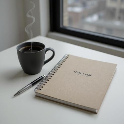 Tarihsiz 6 Aylık Günlük Planlayıcı | Spiralli Sert Kapaklı Organizer Not Defteri | 204 Sayfa | 22 x 28,5 cm