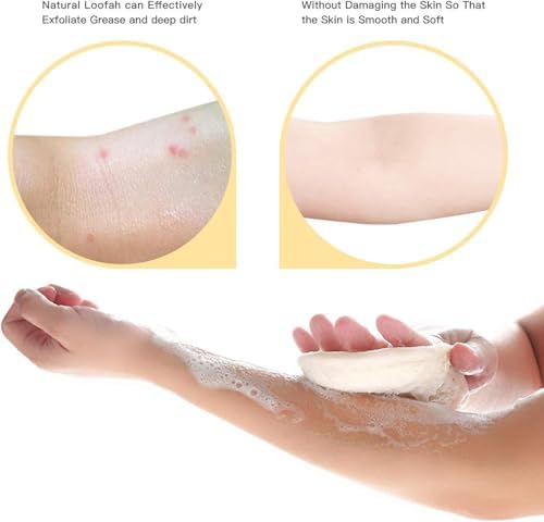 Alternative view of Peeling Sırt Fırçası, 2'li Paket Lifli Sırt Fırçası, Erkek ve Kadınlar İçin Banyo Lif Fırçası, Hijyenik Peeling Lif Bezi, Derin Temizlik ve Rahatlama Sağlayan Sırt Lif Fırçası