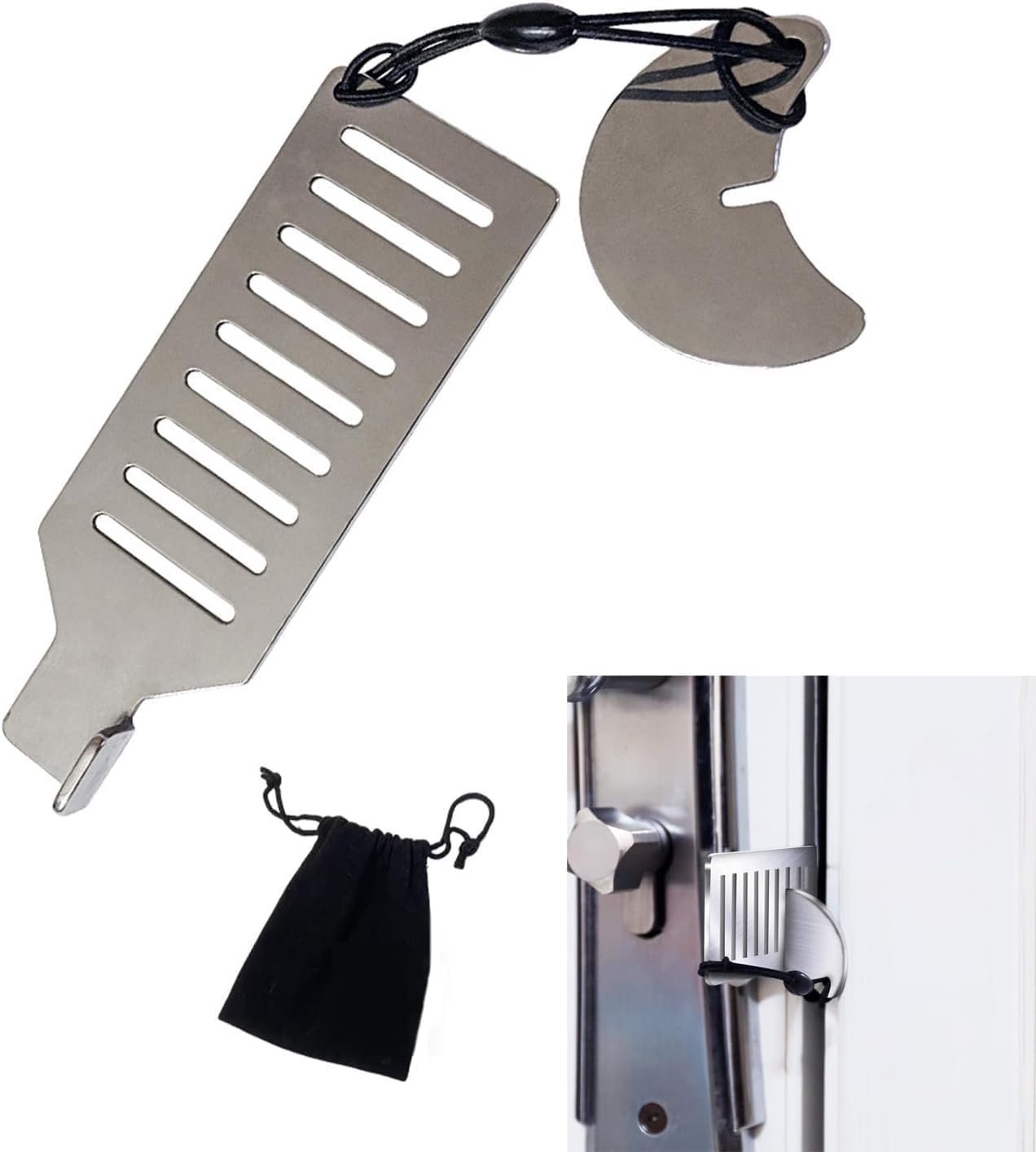 Kapı Kilidi, Taşınabilir Kapı Kilidi, Delme Gerektirmeyen Otel kapı kilitleri, Güvenlik Kapı Kilitleri Otel, Seyahat, Ev, Okul İçin Ek Güvenlik ve Mahremiyet Sağlayan Apartman kapı kilitleri