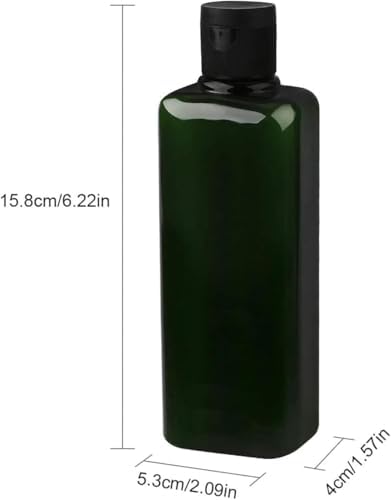 Plastik boş şişe, 2 Adet 200ml Sıkmalı Şişe, Kapaklı Boş Şampuan Şişesi, Yeniden Doldurulabilir El Dezenfektanı Şişesi, Şampuan, Losyon, Sıvı Sabun ve Kremler İçin Kapaklı Şişe
