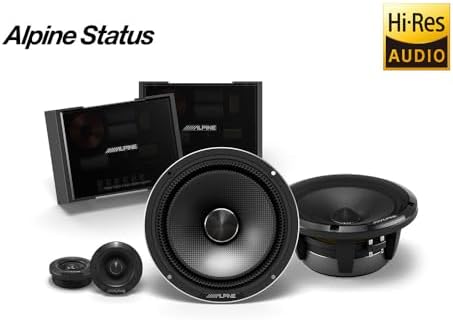 HDZ-65CS 16,5 cm (6.5”) Status Slim-Fit Komponent Hoparlör, Hi-Res Audio, 100W RMS / 300W, Carbon Membran, OEM Uyumlu