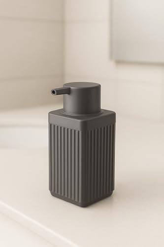 Serisi Açık Gri Banyo Seti, 3 Parça Diş Fırçalık, Sıvı Sabunluk, Katı Sabunluk Aksesuar Takımı Gri
