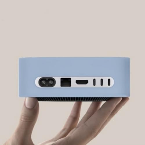 Alternative view of Mac mini M4 / M4 Pro Uyumlu Silikon Koruyucu Kılıf | Yumuşak TPU, Isı Dağıtım Açıklıklı, Çizik ve Darbe Önleyici Gövde Mavi