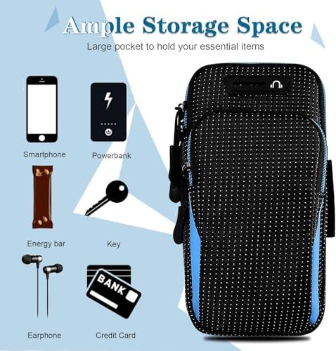 Alternative view of Koşu kol bandı, Evrensel Spor Telefon Kol Bandı, Su Geçirmez Nefes Alabilir Koşu Bandı Telefon Kılıfı, Koşu Telefon Kol Bandı, 12 ile Uyumlu