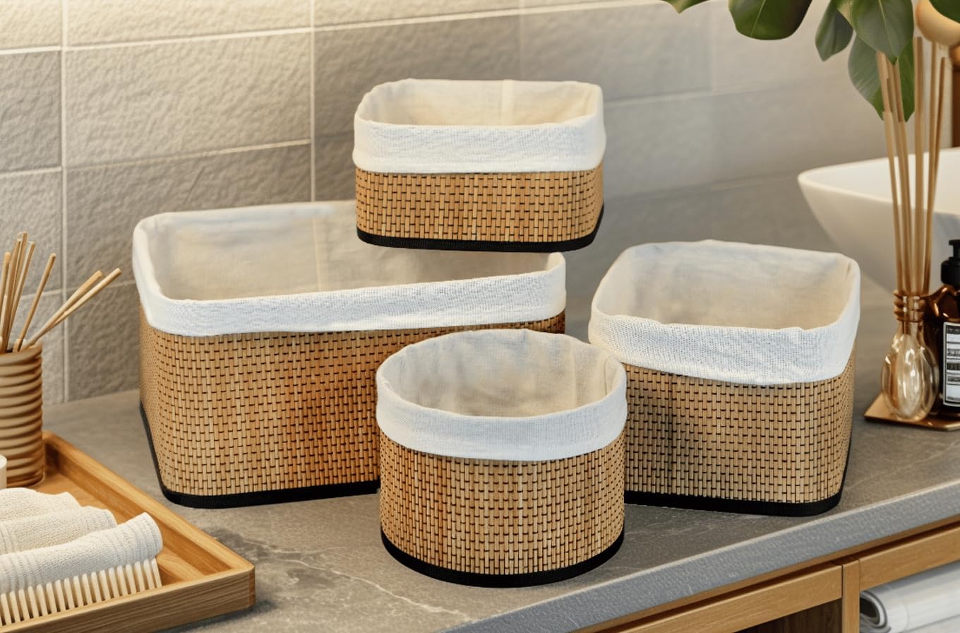 Alternative view of Wicker Premium Serisi 4'lü Set Organizer