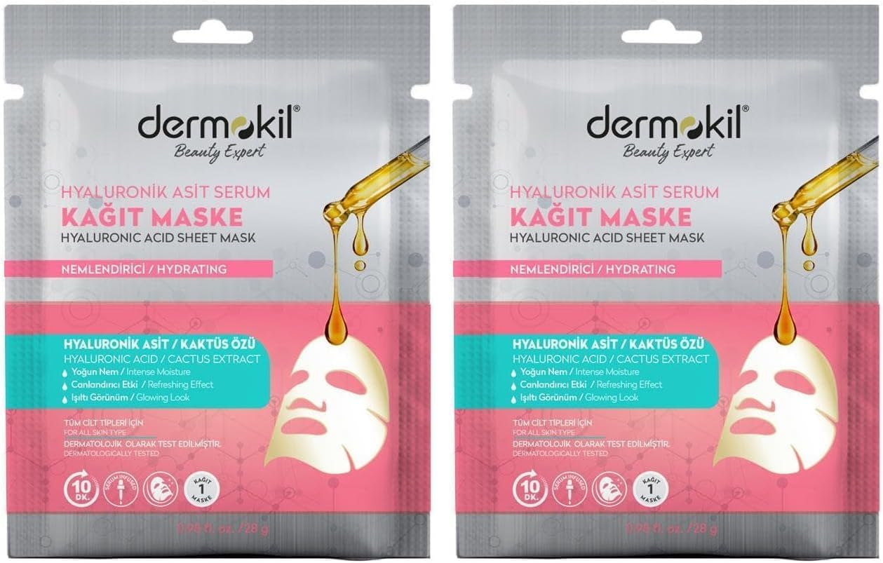 Hyaluronik Asit Serum Kağıt Maske 23 gr 2li paket