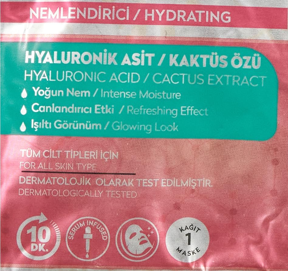 Alternative view of Hyaluronik Asit Serum Kağıt Maske 23 gr 2li paket
