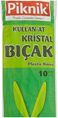 Piknik Kullan-At Kristal Bıçak 10'lu Renk'li 1441