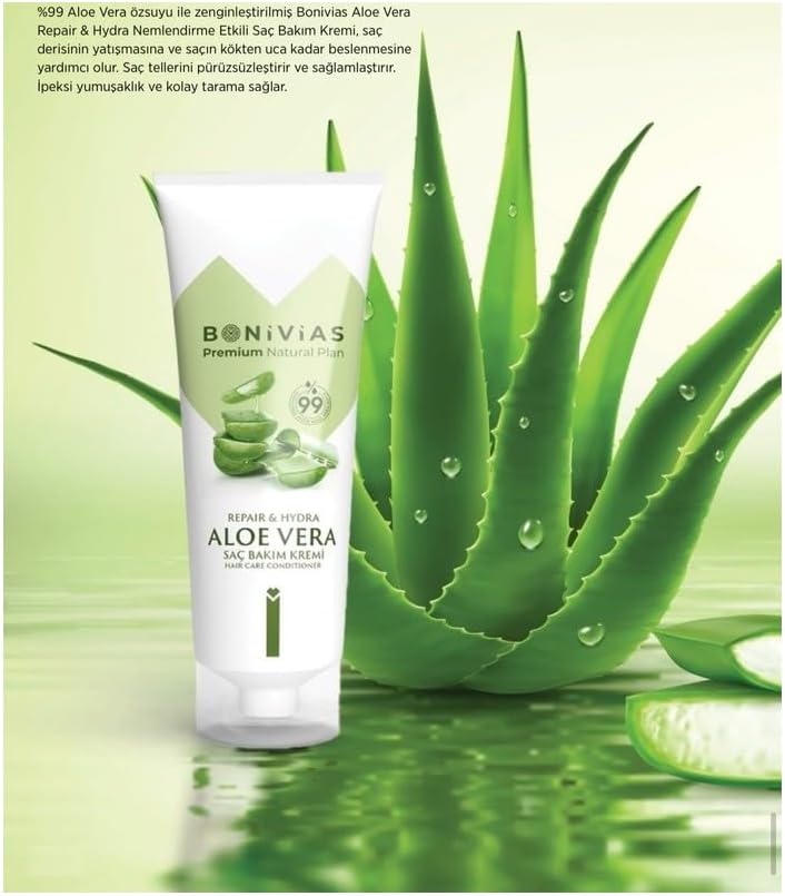 Alternative view of Aloevera Nemlendirici Saç Bakım Kremi% 99 Aloevera & Jojoba Oil 250 ml