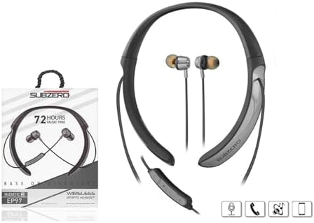 Kablosuz Bluetooth Kulaklık Mikrofon Boyun Askılı Sporcu Kulaklık Super 72 Saat Ep97