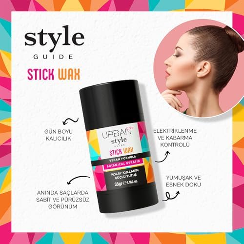 Care Style Guide Güçlü Tutuş Sağlayan Saç Sabitleyici Stick Wax 35 Gram