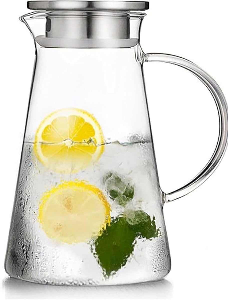 Alternative view of Cam Sürahi Borosilikat Metal Kapaklı 1.8 litre