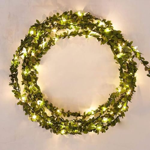 Alternative view of Yaprak Dekorlu 3 Metre Led Pilli Işık Yılbaşı Süsü Günışığı Aydınlatma Gece Lambası Yaprak Dekor Aydınlatma