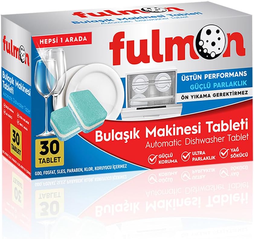 30'LU BULAŞIK MAKİNESİ TABLETİ HEPSİ BİR ARADA