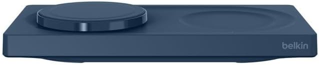 WIZ019VFBL-APL BoostCharge Pro 2‑in‑1 MagSafe 15W Kablosuz Şarj Standı - Mavi
