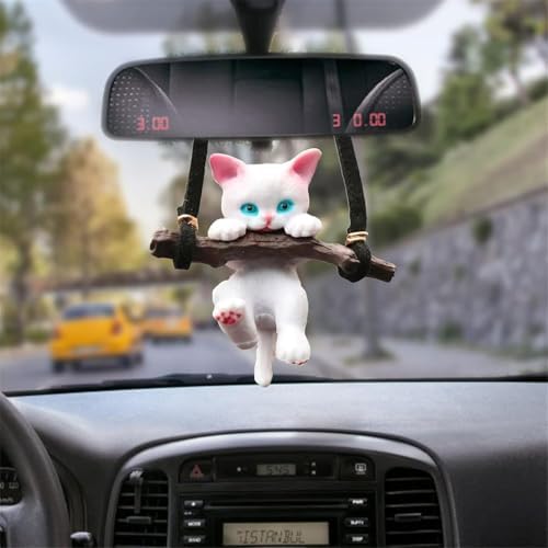 Alternative view of Araba Askısı, Sevimli Dal Kedi Araba Kolyesi, Araba Asılı Aksesuarları, Komik Araba Dikiz Aynası Dekorasyonu, Araba İçi Dekorasyon, Şirin Araba Aynası Asılı Aksesuarları