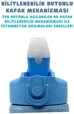 Alternative view of 600ml Temalı Lisanslı Pipetli Kilitlenebilir Kapak Paslanmaz Çelik Termos Matara