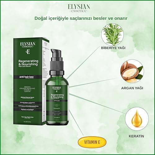 Alternative view of Biberiyeli Saç Serumu Hızlı Uzama Etkili ve Dökülmeye Karşı - Organik Argan Yağı, Vitamin E, Keratin