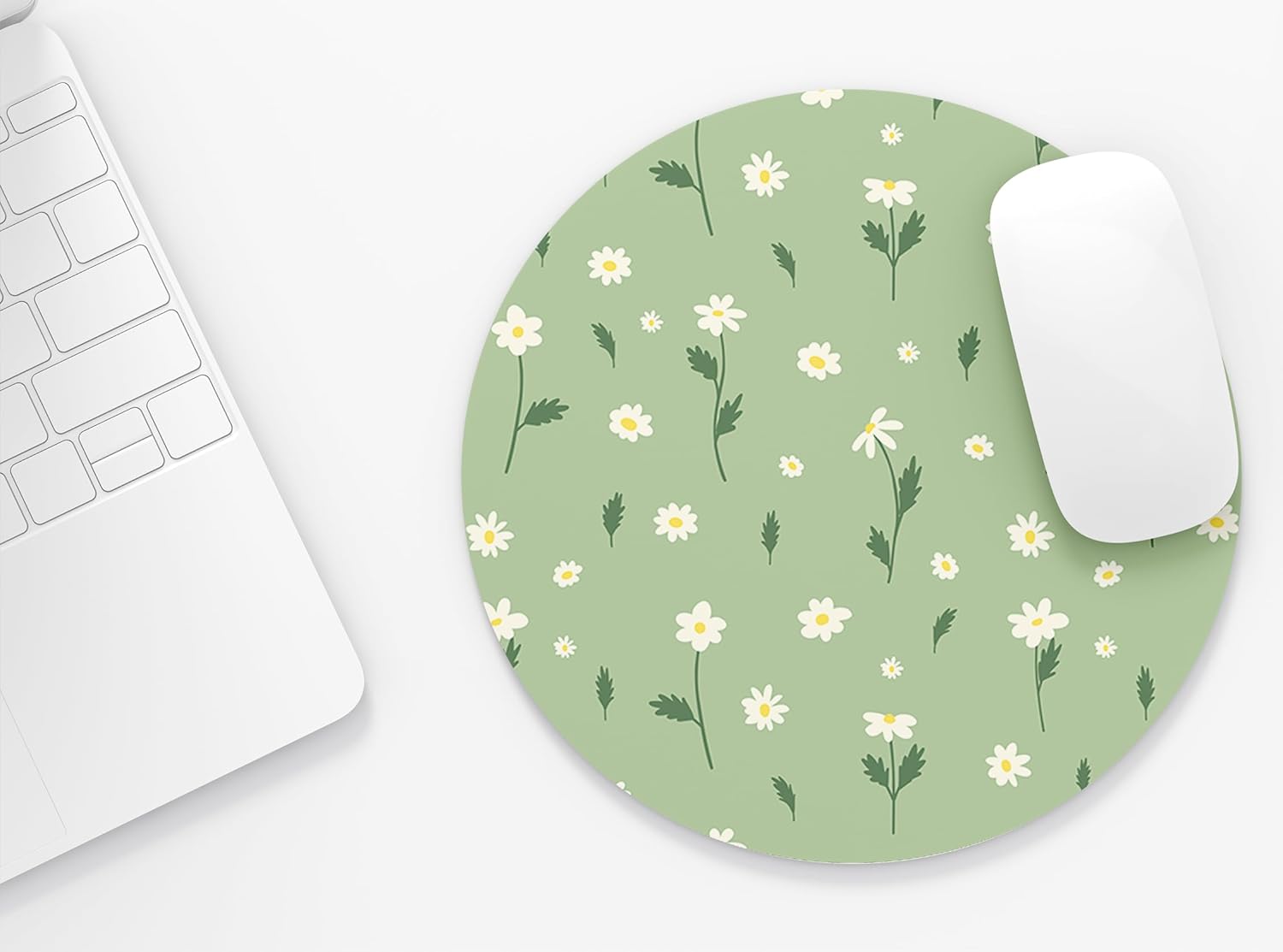 Alternative view of Papatyalar - Yuvarlak Mouse Pad, 19,50 cm