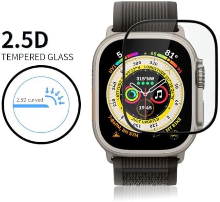 Ultra ile Uyumlu 49mm için Kırılmaz Ekran Koruyucu Darbelere ve Çizilmelere Karşı Dayanıklı Ultra Güçlü Koruma- Muadil 49mm ultra cihazla ile uyumludur.